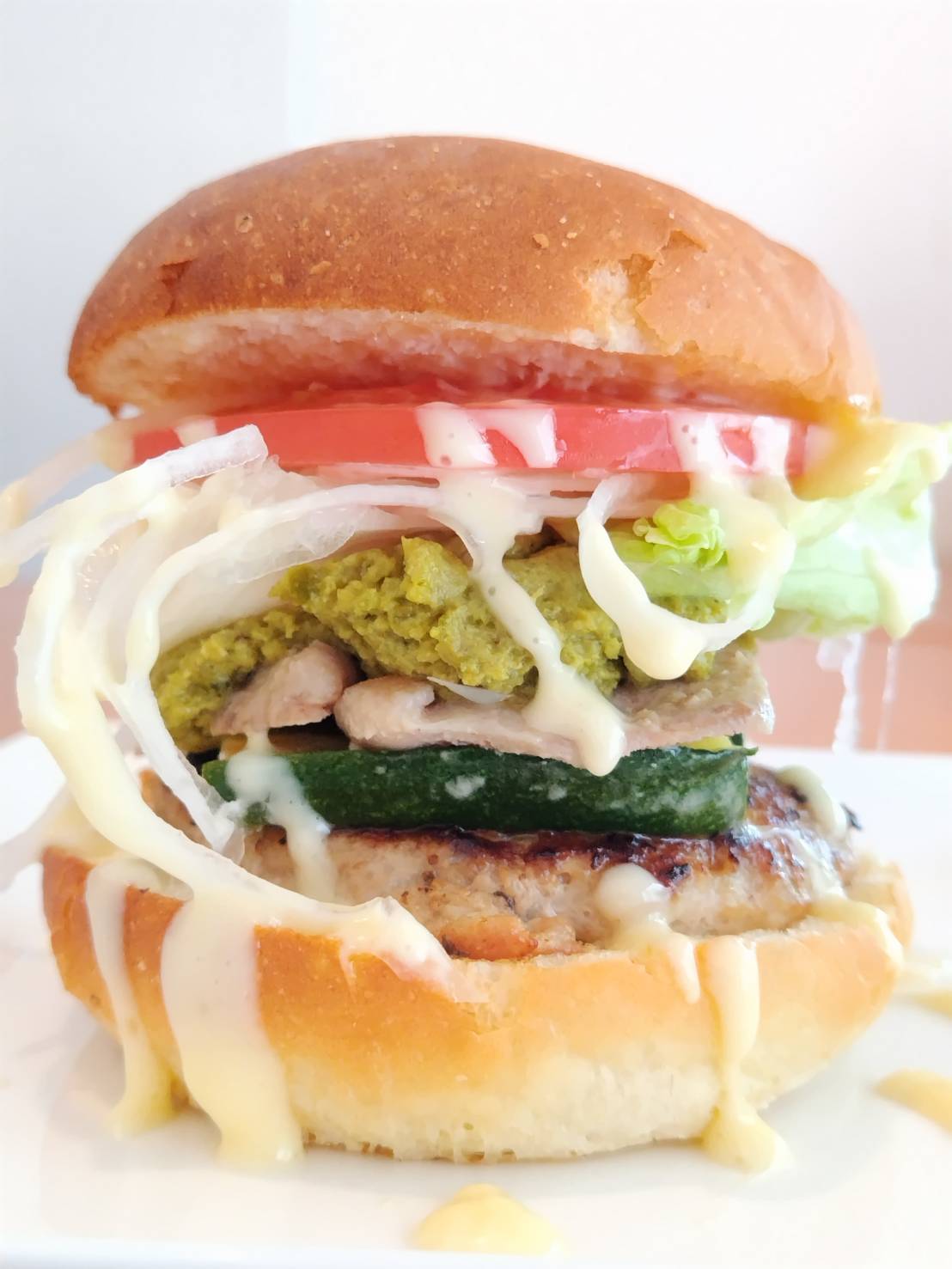 グリーンカレーバーガー